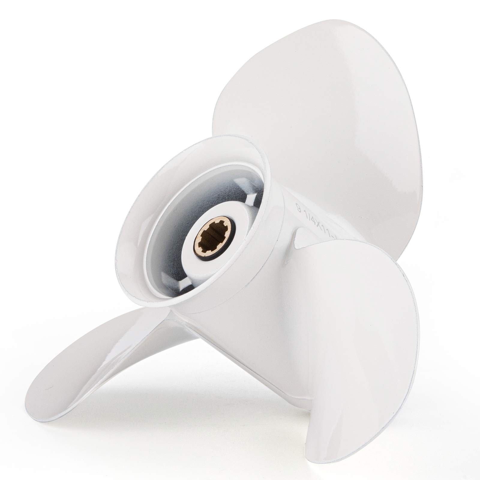 9 1/4×11-J OEM Aluminum Alloy Boat Propeller for Yamaha 9.9HP 15HP White