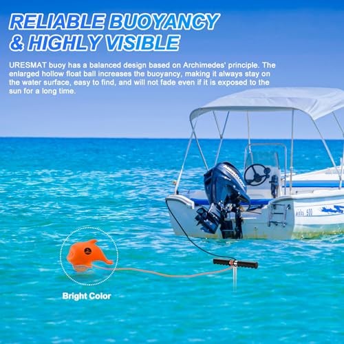 Floating Anchor Marker Buoy for Jet Ski, Boat, Kayak, Dolphins Shaped Anchor