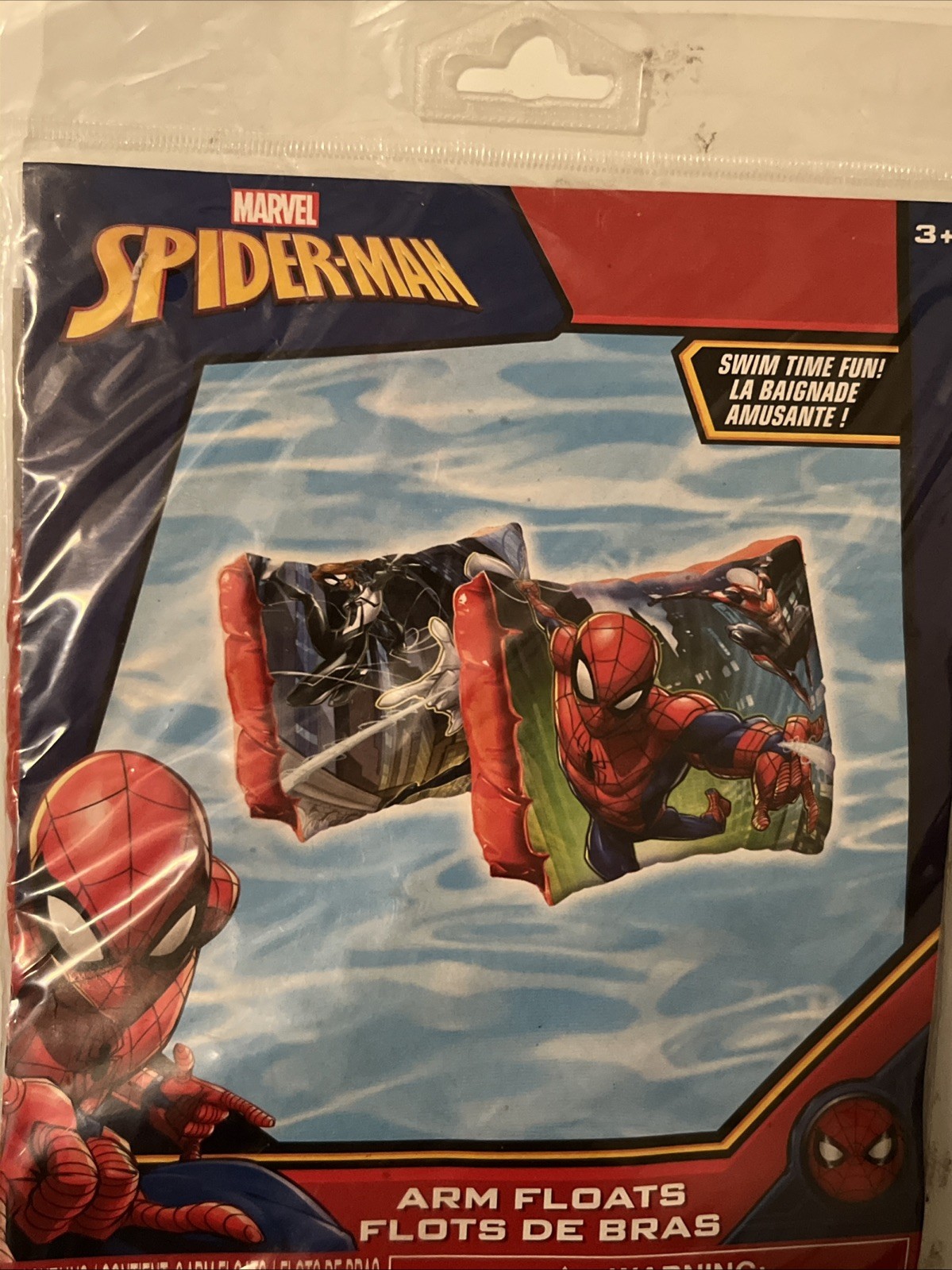 Marvel Spider-Man Inflatable Arm Bands Floaties Kids Ages 3-6