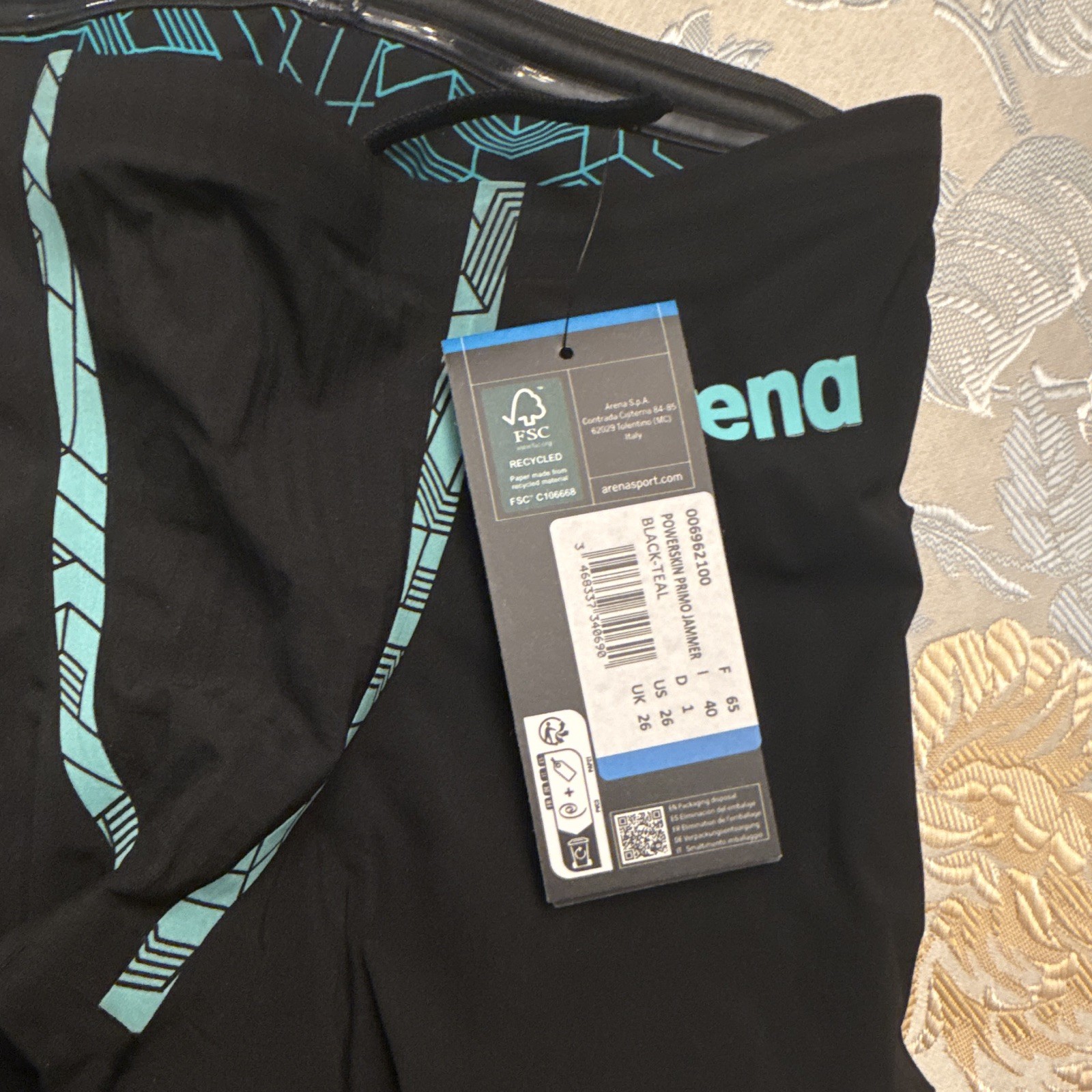 Arena Men’s Powerskin Primo Hyperforce Competitive Racing Jammer Size 26