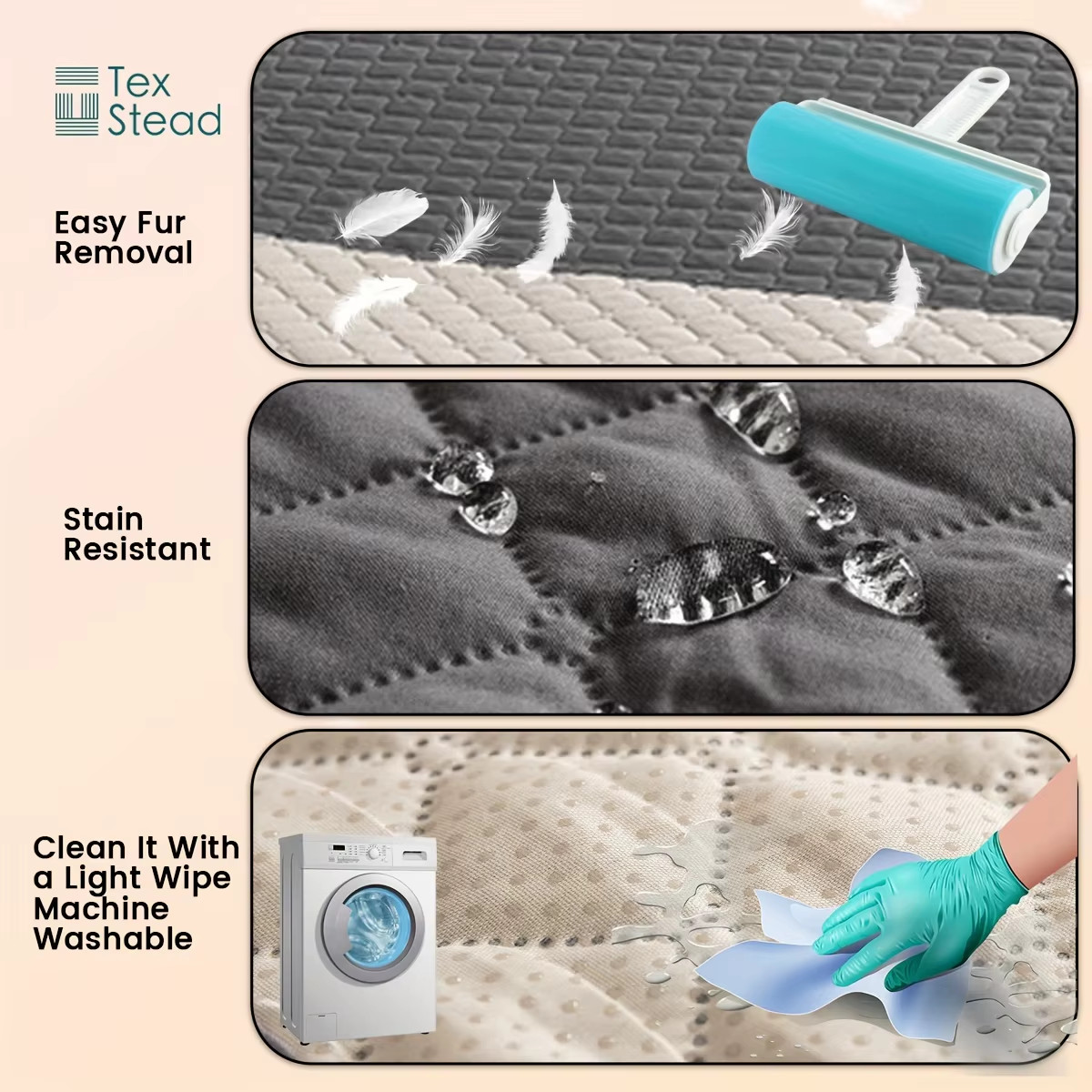 Anti Leaking & Non-Slip Dog Bed Cover,Pet Blanket Sofa Pet Bed Mat,Mattress Prot