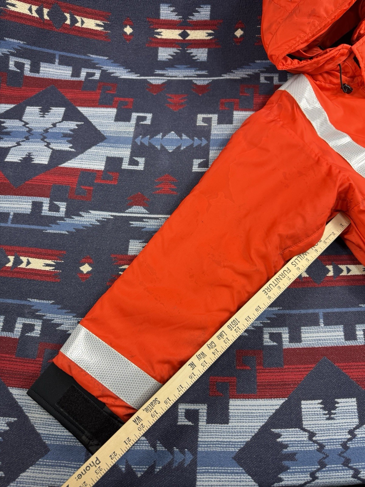 Mustang Survival Orange High Viz Flotation Life Jacket MJ1534 Rescue Men’s XL