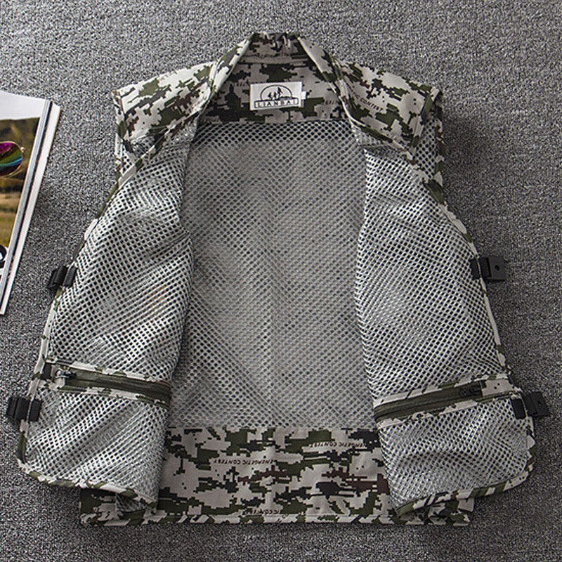 Fishing Vest Jacket for Men Women Utility Vest with Pockets Breathable Quick Dry