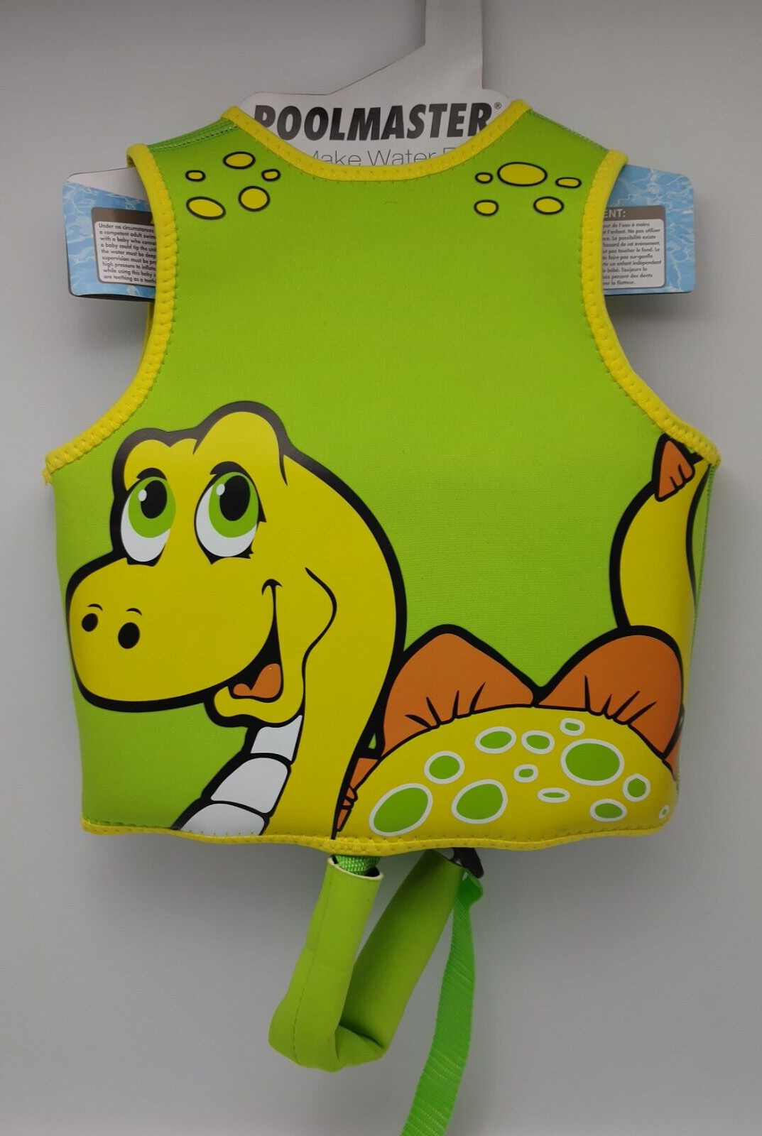 Kid’s Swim Vest Dino Theme Learn To Swim Ages 1-3 Zip Close By Pool Master