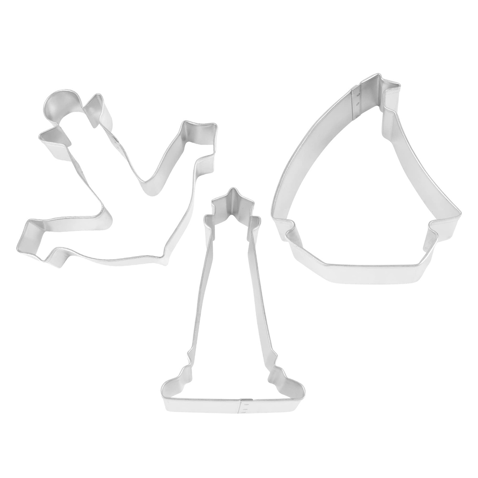 R&M Coastal Seaside Cookie Cutter 3 Piece Set. Includes Anchor, Lighthouse an…