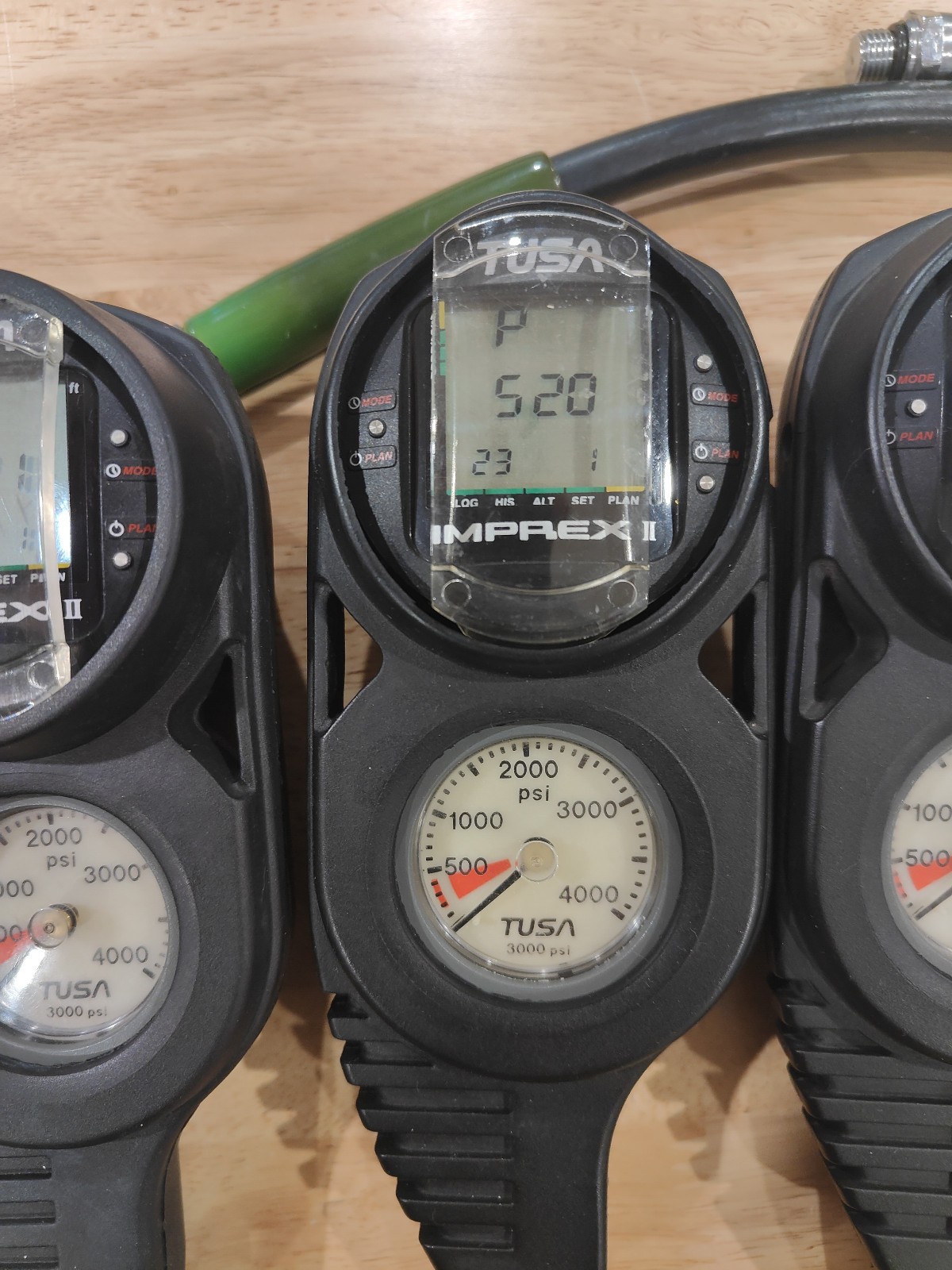 Tusa Imprex II IQ-400 Dive Computer Console with Compass, SPG. TESTED GOOD