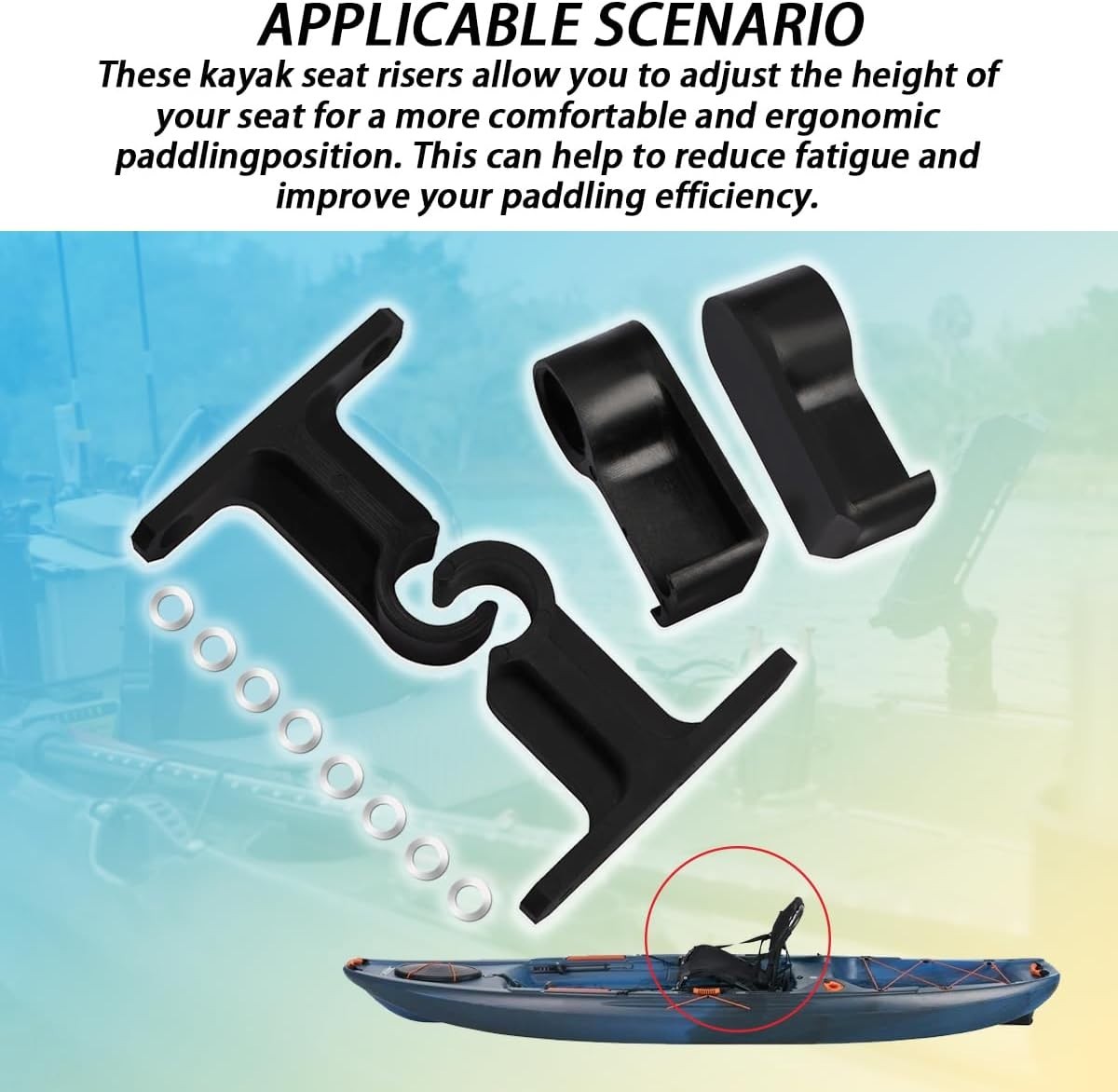 High-Quality 2-Inch Kayak Seat Risers – Perfect for Teton Angler & Tamarack