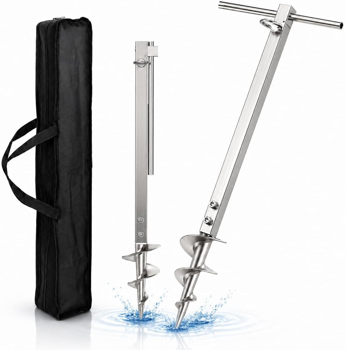 Heavy Duty 22″ Screw-In Sand Anchor Pole for Boats, Jet Skis, and Kayaks
