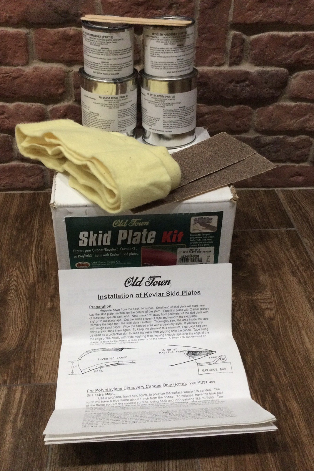 OLD TOWN CANOE SKID PLATE KIT Made w/ KEVLAR🚣Oltonar/Royalex/Crosslink/Polylink