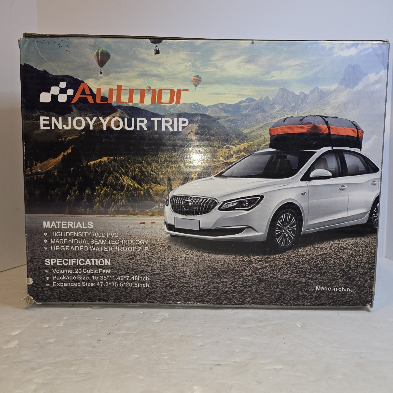 Autmor 20 Cu Ft Rooftop Cargo Carrier Bag Waterproof Heavy Duty Car Top Luggage