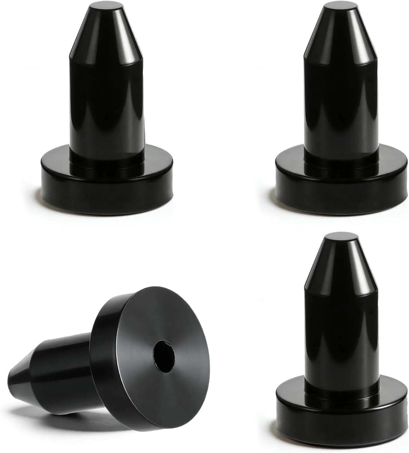 4Pcs 1/2 Inch Kayak Drain Plug, Push-in Premium Rubber Scupper Plugs for Pelican