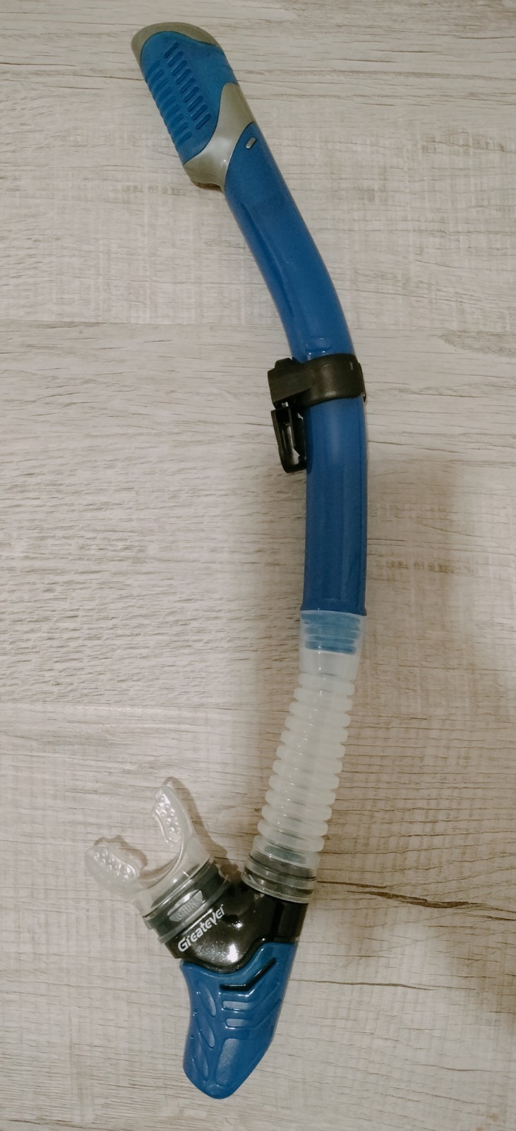 Greatever Snorkel Set Mask & Snorkel Tempered Glass Blue/Black Bag X001VF6R6Z
