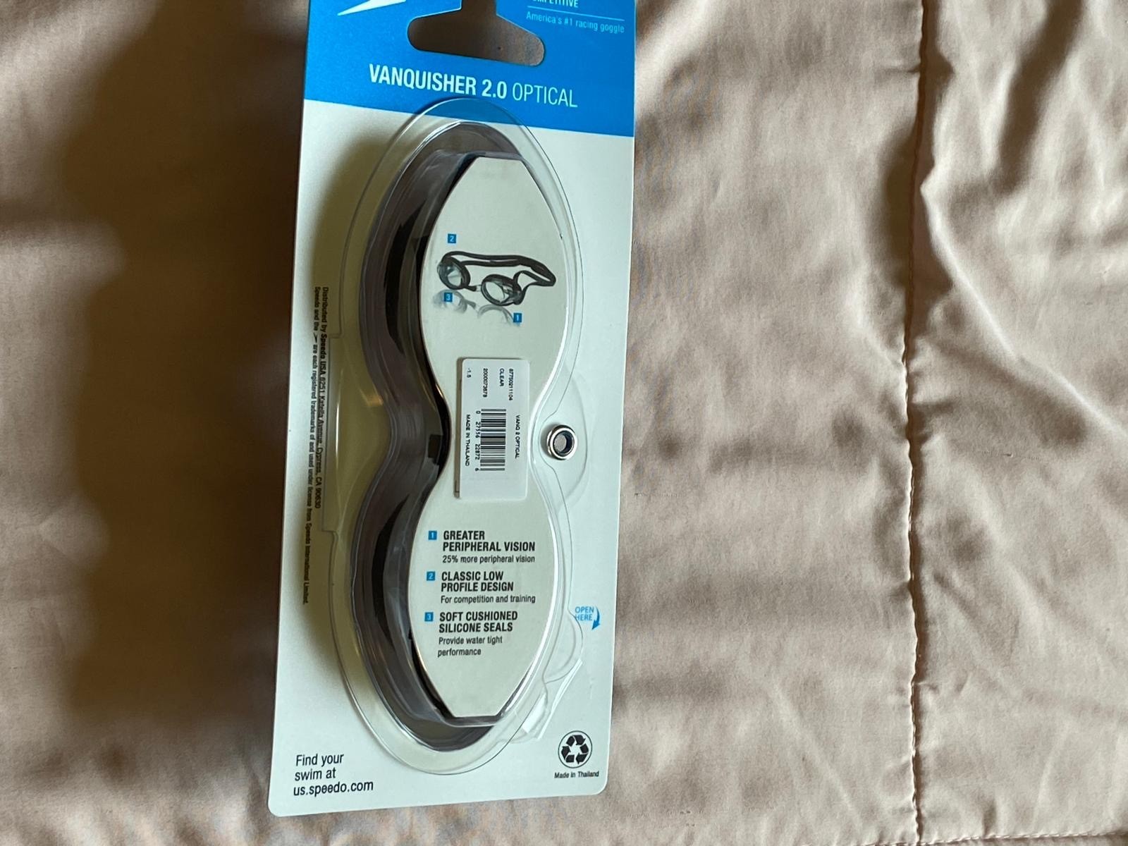 Speedo Vanquisher 2.0 -1.50 Goggle – Clear (Americas #1 Racing Goggle)