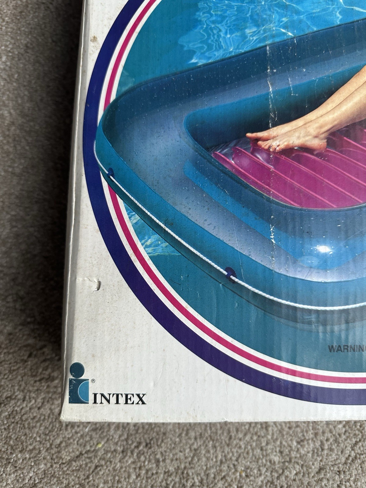 New VTG 1997 Intex Wet Set Premium Tan Dazzler Pool Lounge #58804 77″X48″