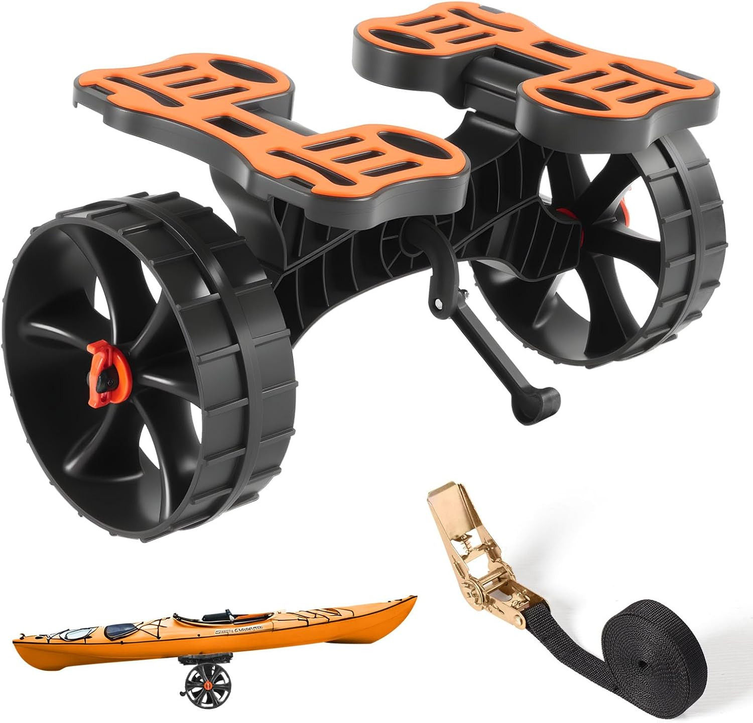 Kayak Roller Cart Canoe Paddleboard Trolley Carrier Trailer 300lbs Capacity