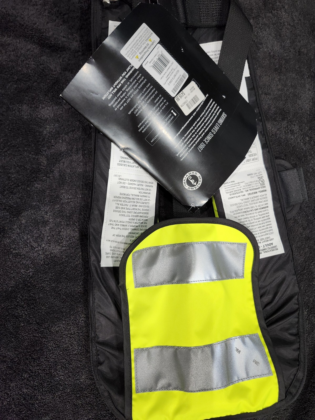 Mustang HIT High Visibility Inflatable PFD – UPC# 062533694194