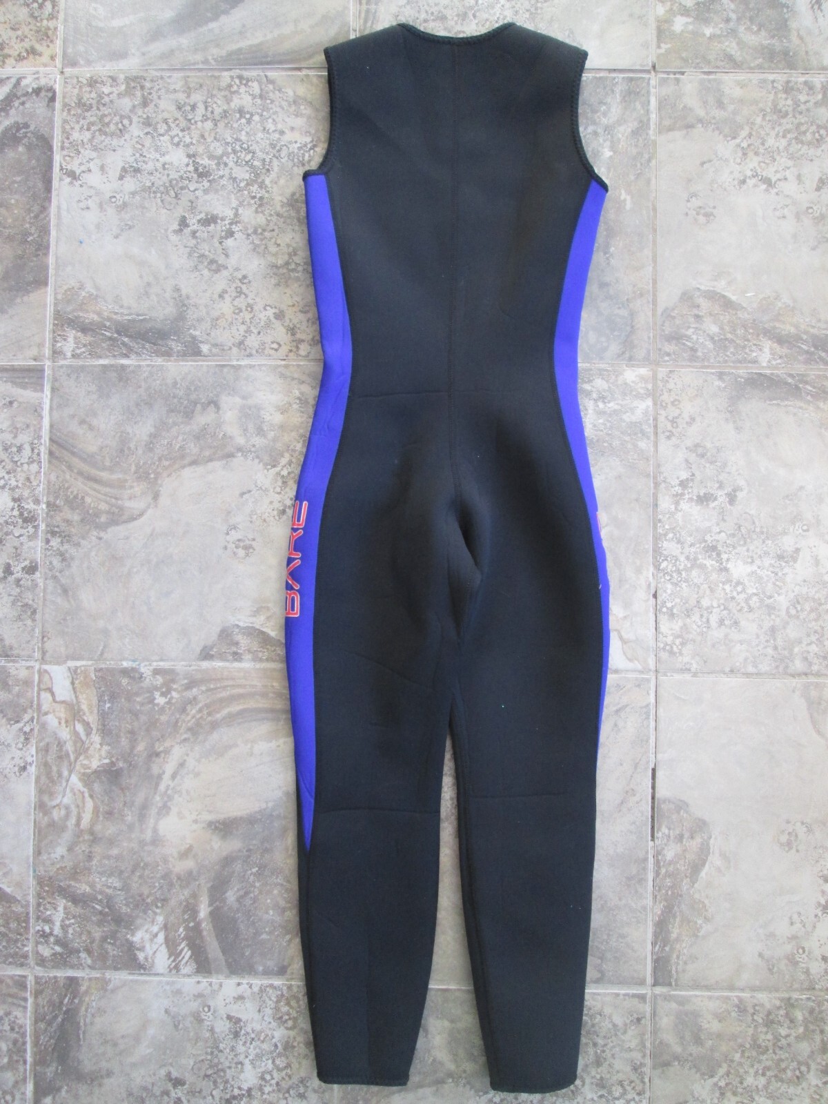 Wet Suit Youth Size 12 BARE JR Combo 2-Piece Black Red Blue Nylon Neoprene Surf