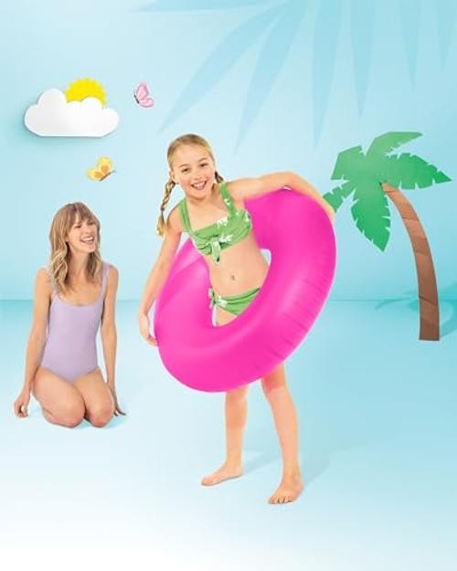 INTEX Inflatable Neon Frost Tube: 36″ Diameter – 132lb Weight Capacity – One