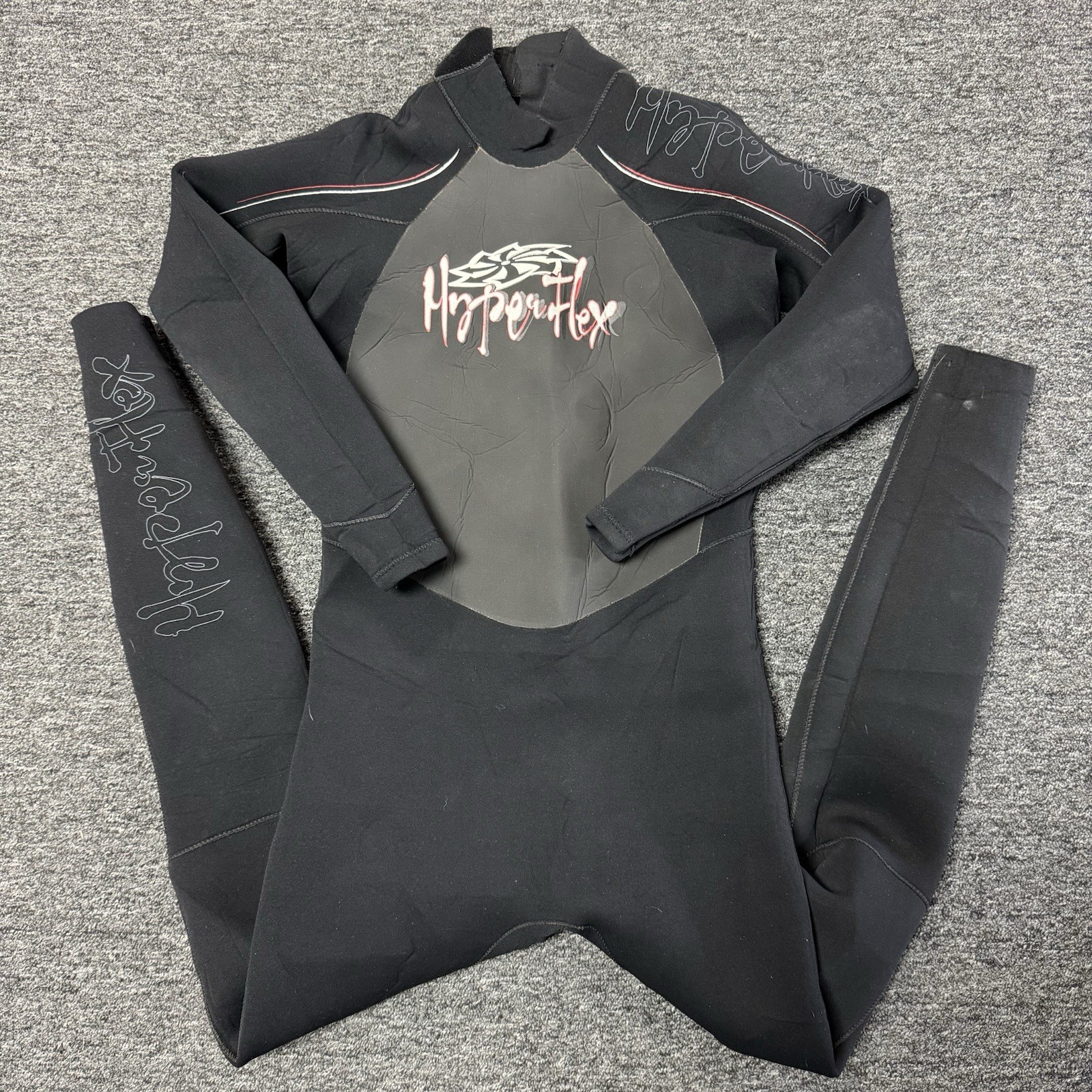 Mens Hyperflex Cyclone 3.2 Black Full Body Wetsuit – Size M