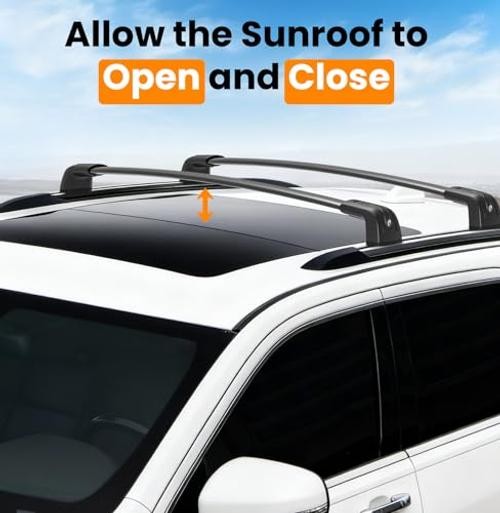300lbs Roof Rack Cross Bars Compatible with D.Jeep Grand Cherokee 2011-2021