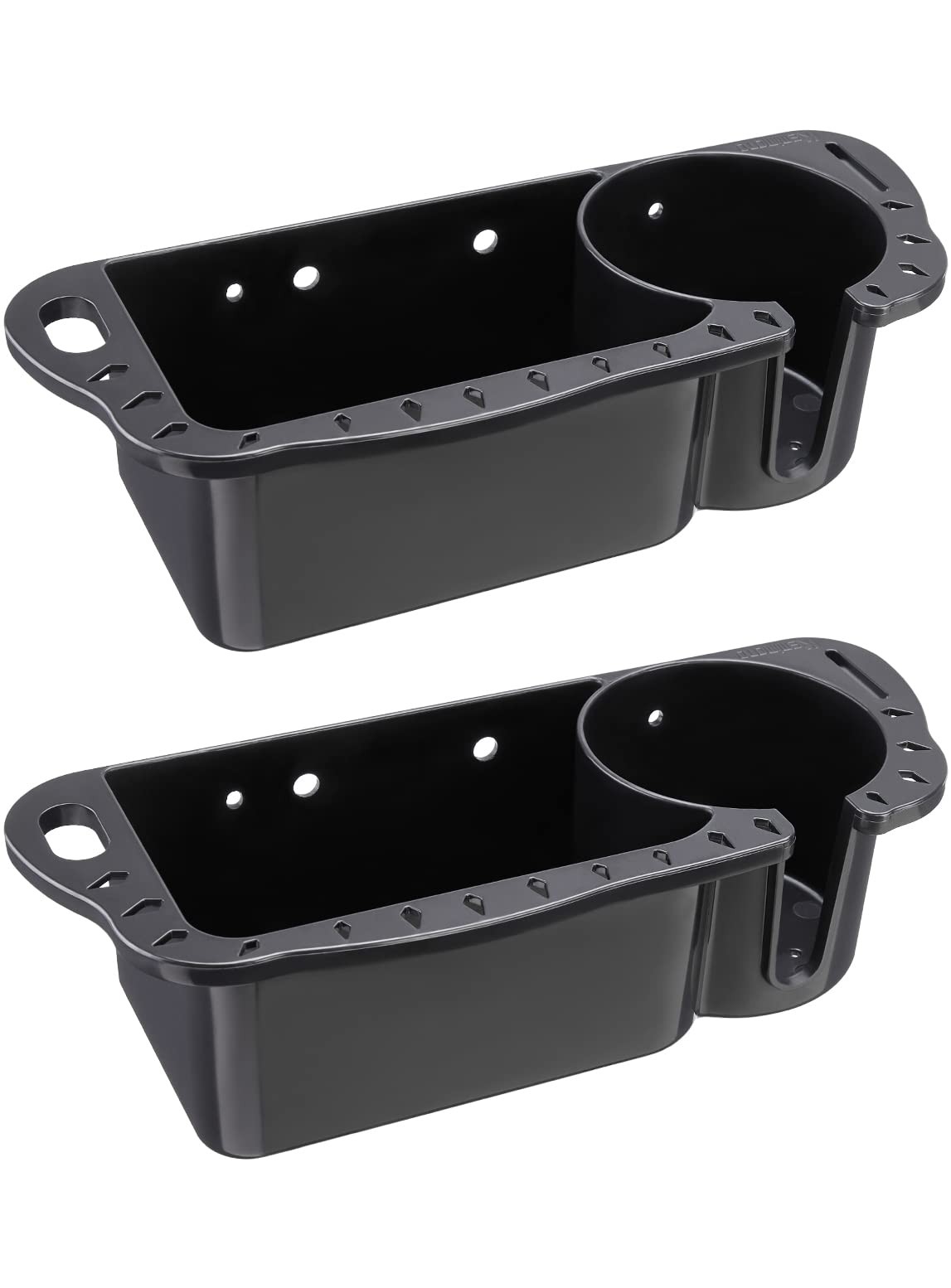 KEMIMOTO Boat Seat Cup Holder for Marine B100 B200, ABS Large, Black-2