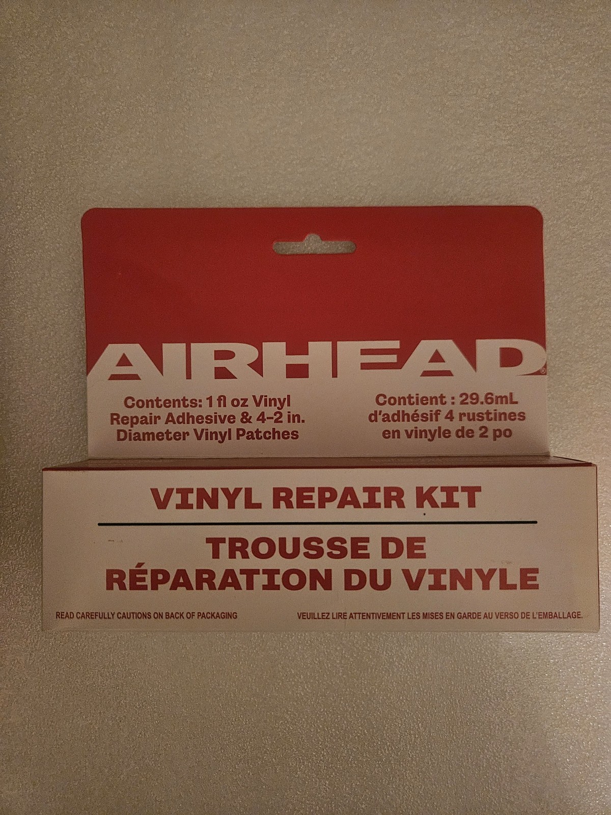 Airhead Vinyl Repair Kit – 1 fl oz Adhesive & 4 Patches – Inflatable Raft New in