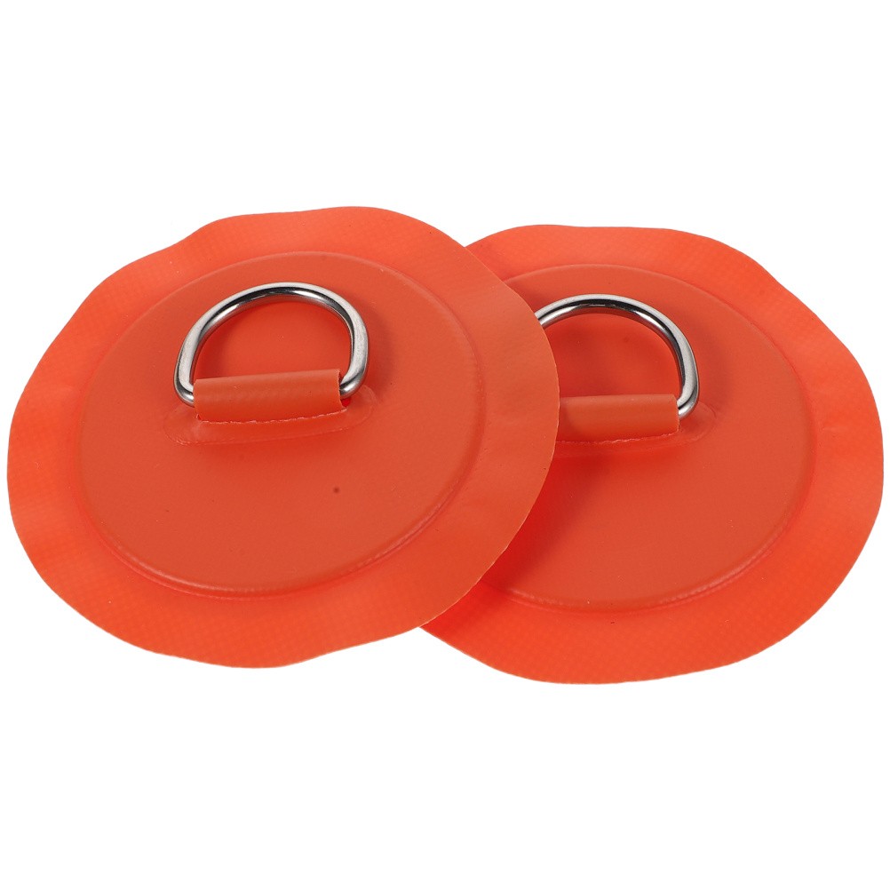 2 Pcs Inflatable Boat Safety Rope Buckle D Ring Patch Paddle Board