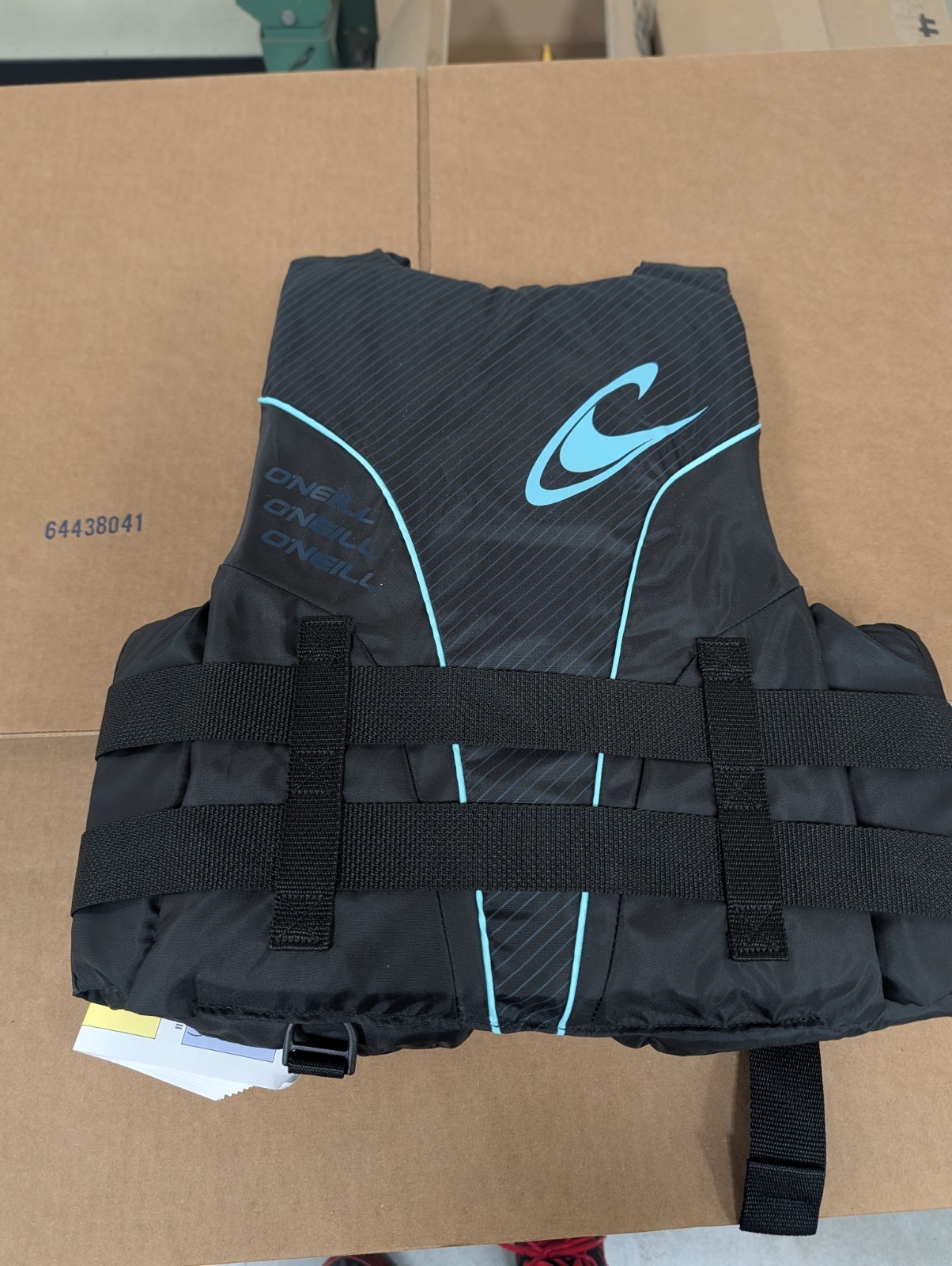 Women’s Superlite USCG Life Vest/jacket, Black/Black/Black: Turquoise, Medium