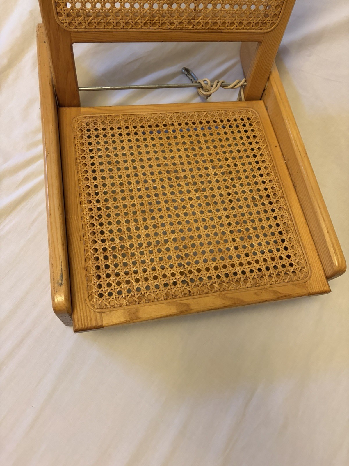 Essex Industries Canoe Seat-Folding Wicker/Rattan/Cane/Wood-Boat Portable Chair