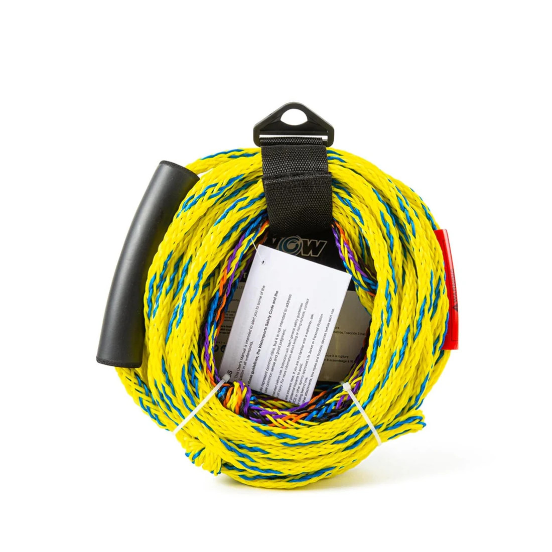 Wow 2K Deck Tube 1-2 Riders 60 Ft Uv Treated Tow Rope With Floating Handle