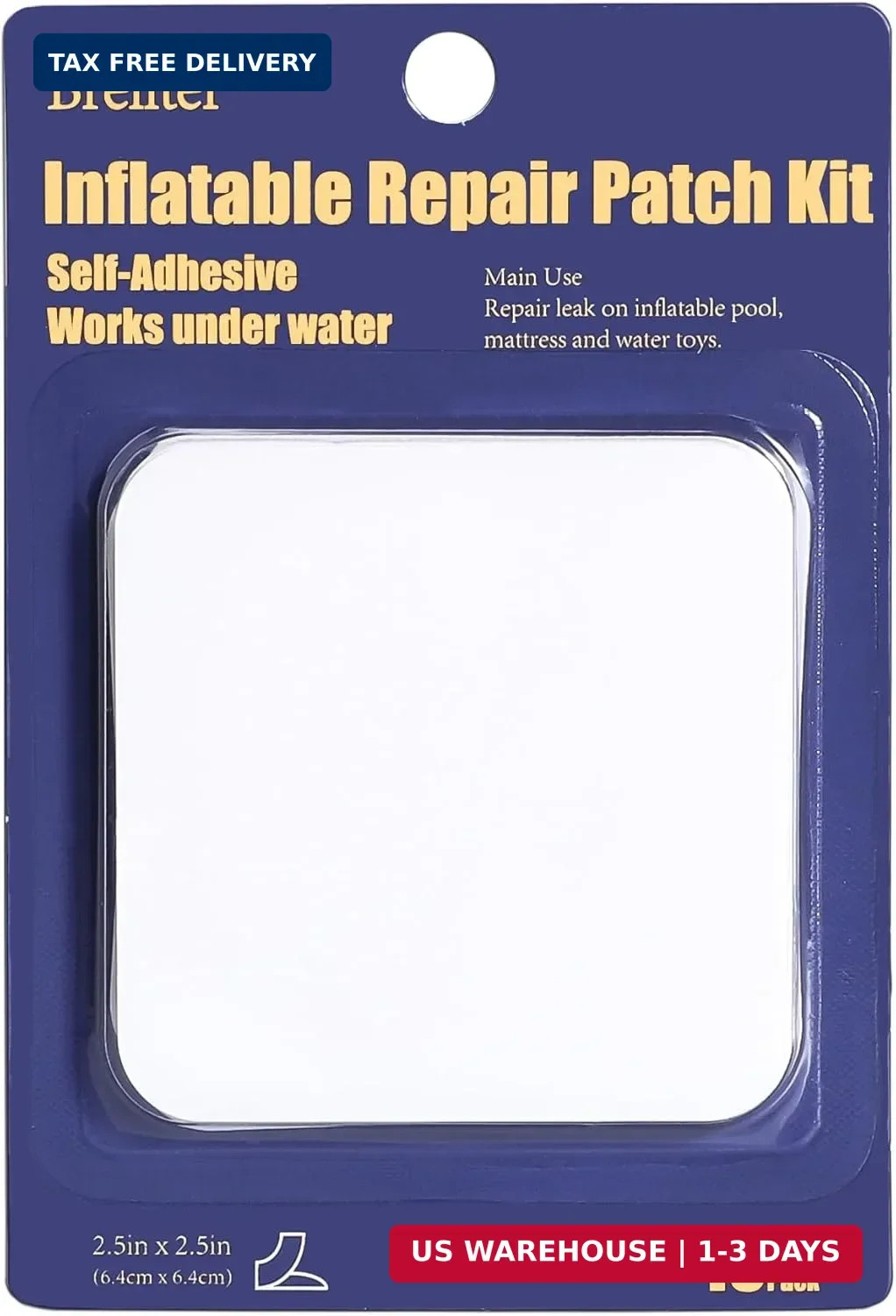 Breliter Inflatable Patch Repair Kit – Waterproof TPU Pool Repair Tape, Heavy Du