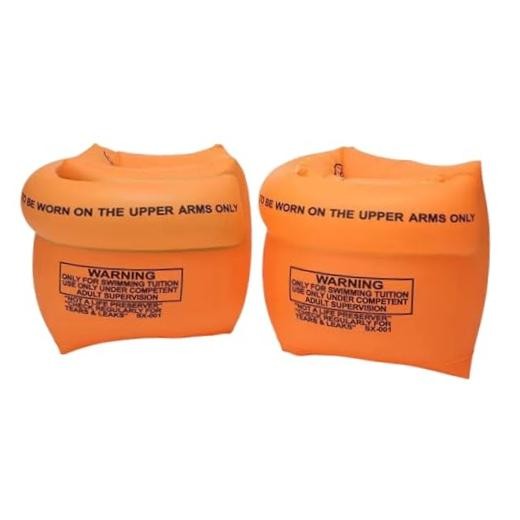 2-4 Pack Arm Floaties for Kids and Adults, Pool Floats, 1 Pair-Orange