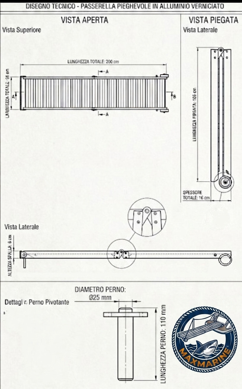 Gangway Boat 200cm