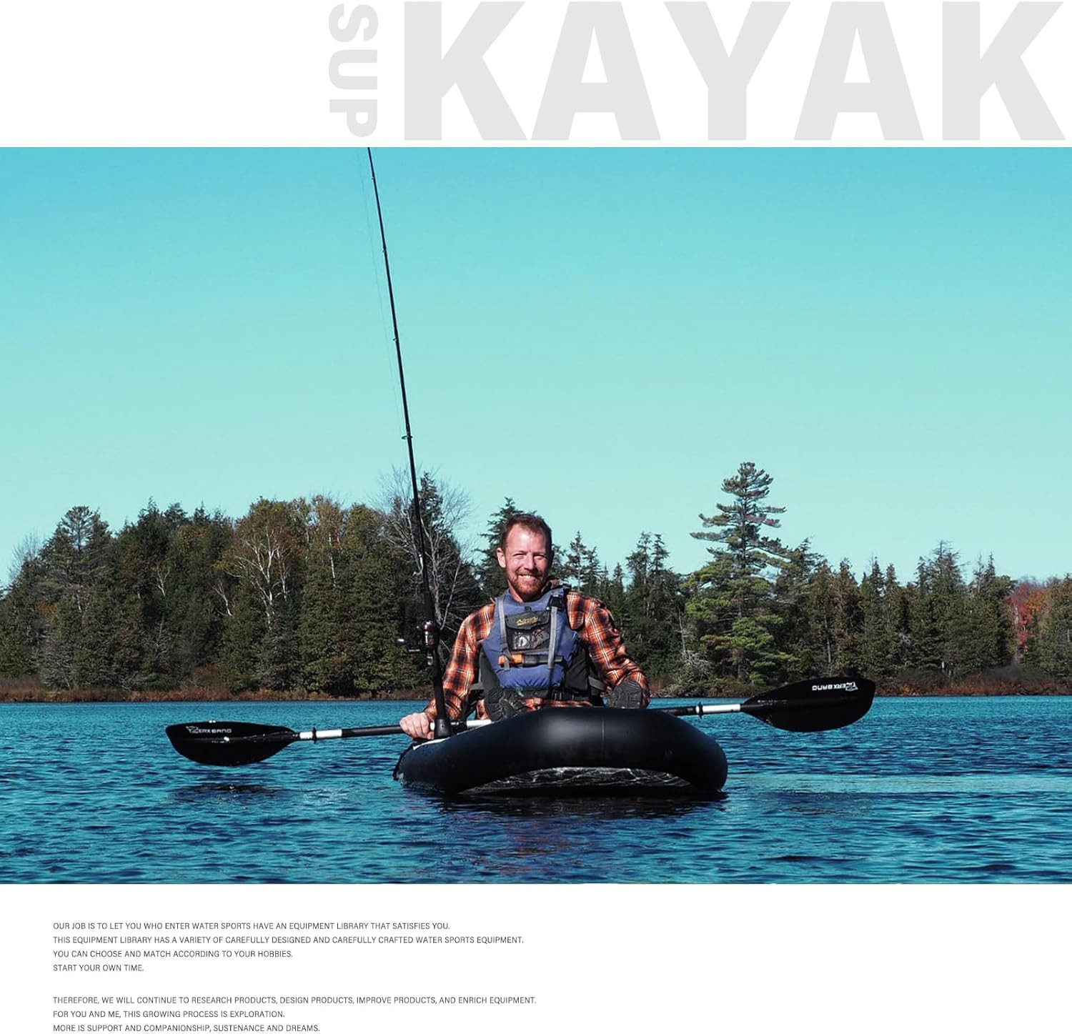 10.2’X35”X8” INFLATABLE KAYAK WITH DETACHABLE SEAT, SUP-KAYAK SET
