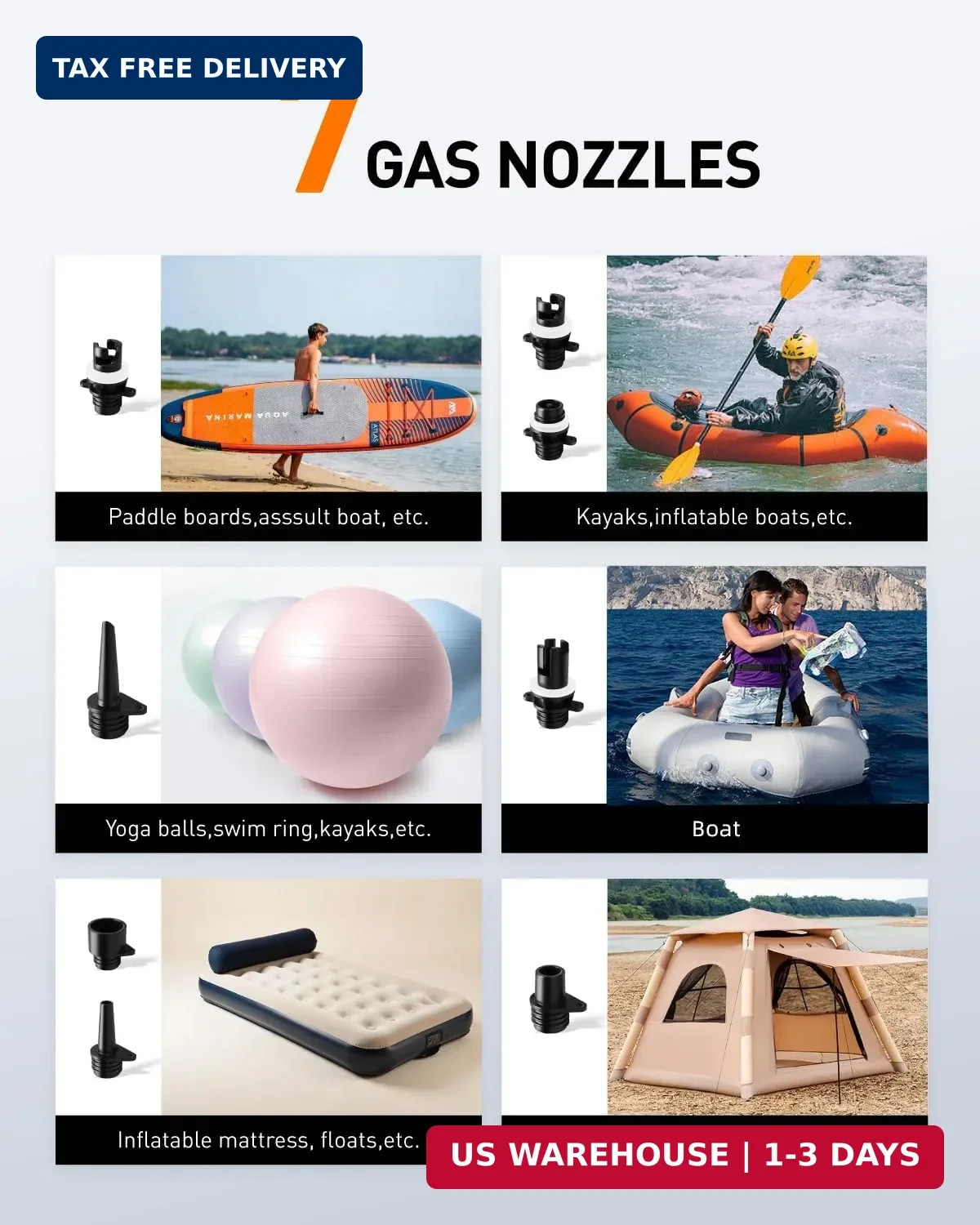 76.96Wh Rechargeable SUP Pump, 22PSI Electric Paddle Board Pump with Auto-Off &