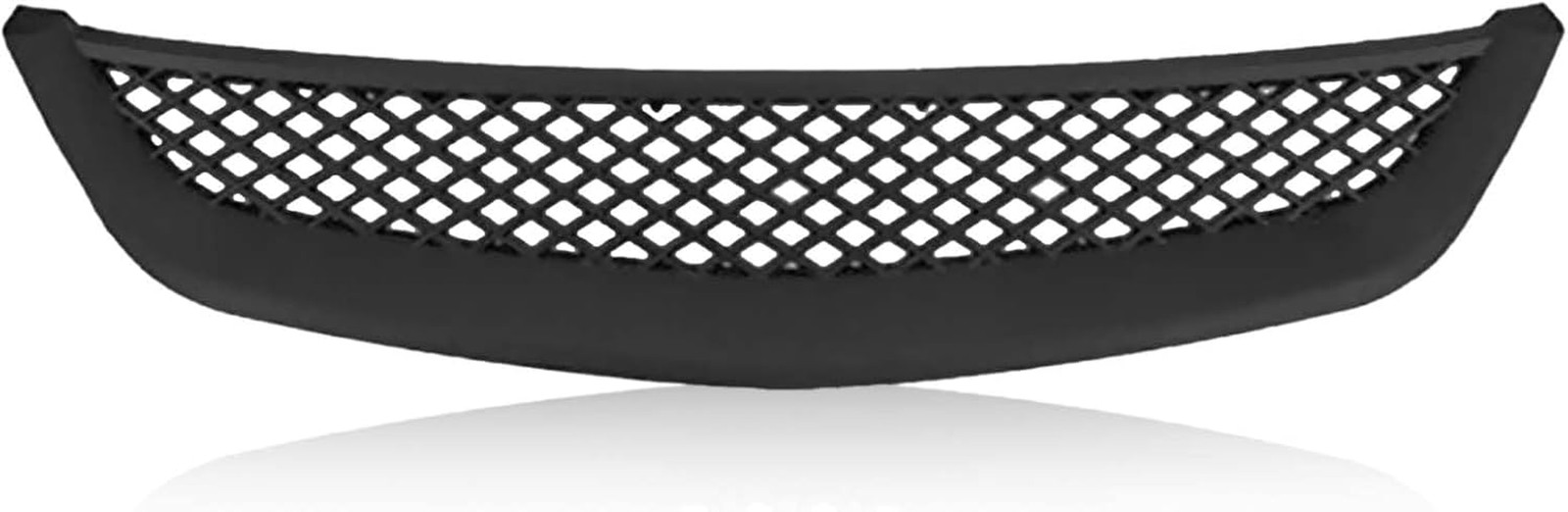 Front Bumper Upper Grill Grille For Honda Civic 2001 2002 2003 Replacement Black