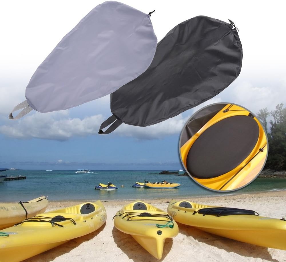 Universal Kayak Cockpit Cover, Water-Repellent UV50+ Protection, Adjustable Size