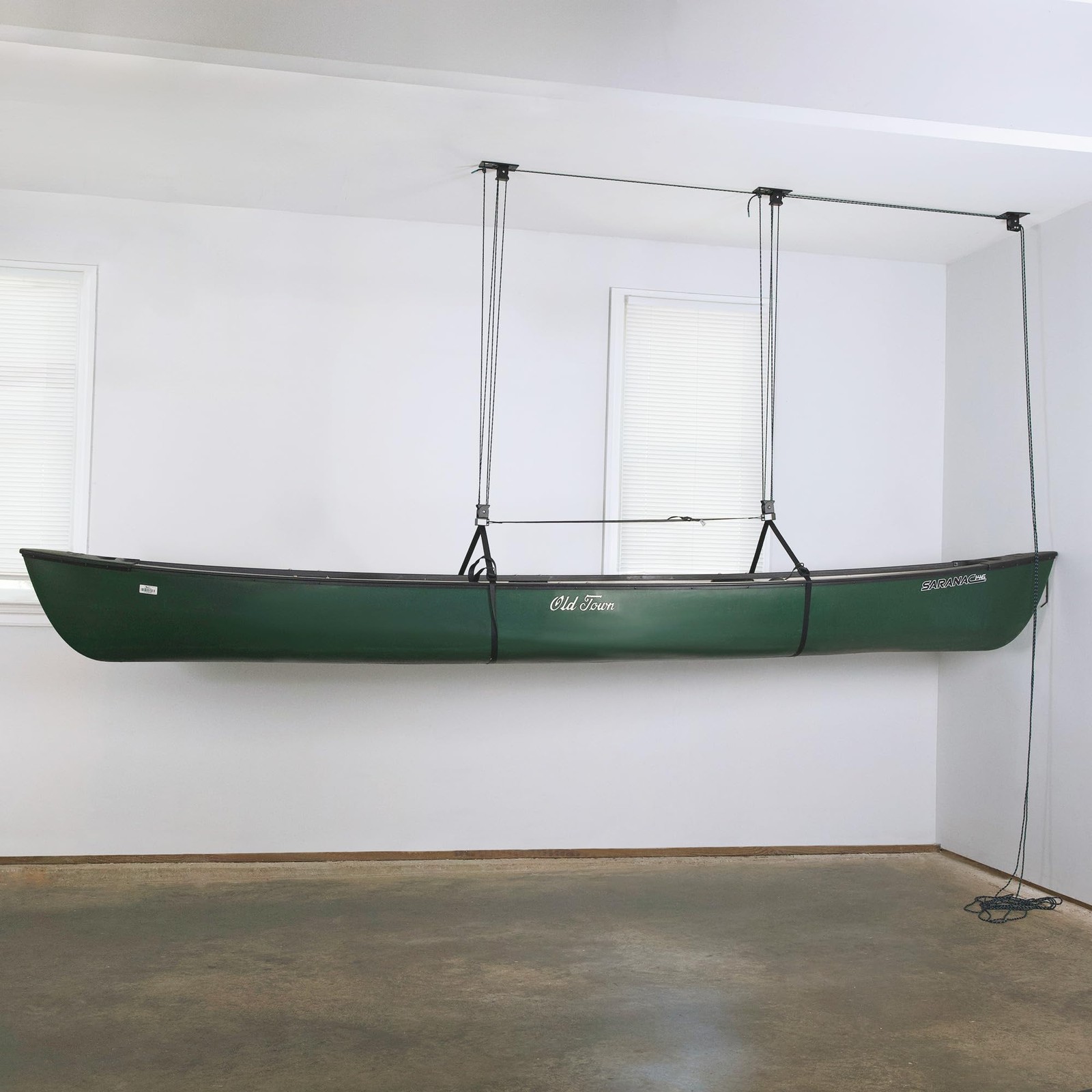 Heavy Duty Elite Canoe Hoist Easy-Lift Garage Pulley System Holds 150 lbs