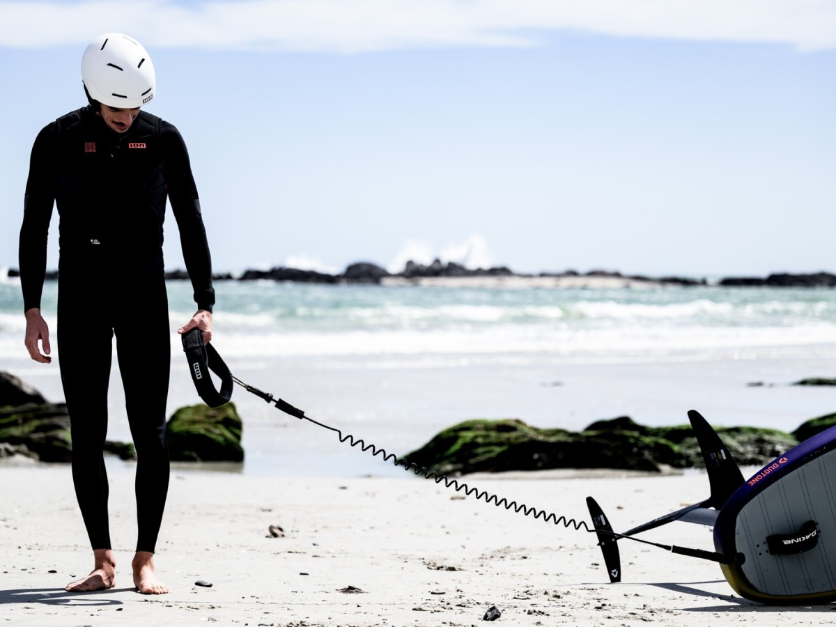 ION Wing/SUP Leash Core Coiled Hip Safety