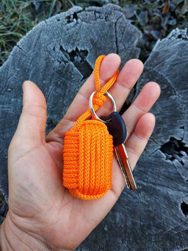 Orange Floating Cork Water Sport Key Chain Float Kayak Boat Sailing Buoy Key