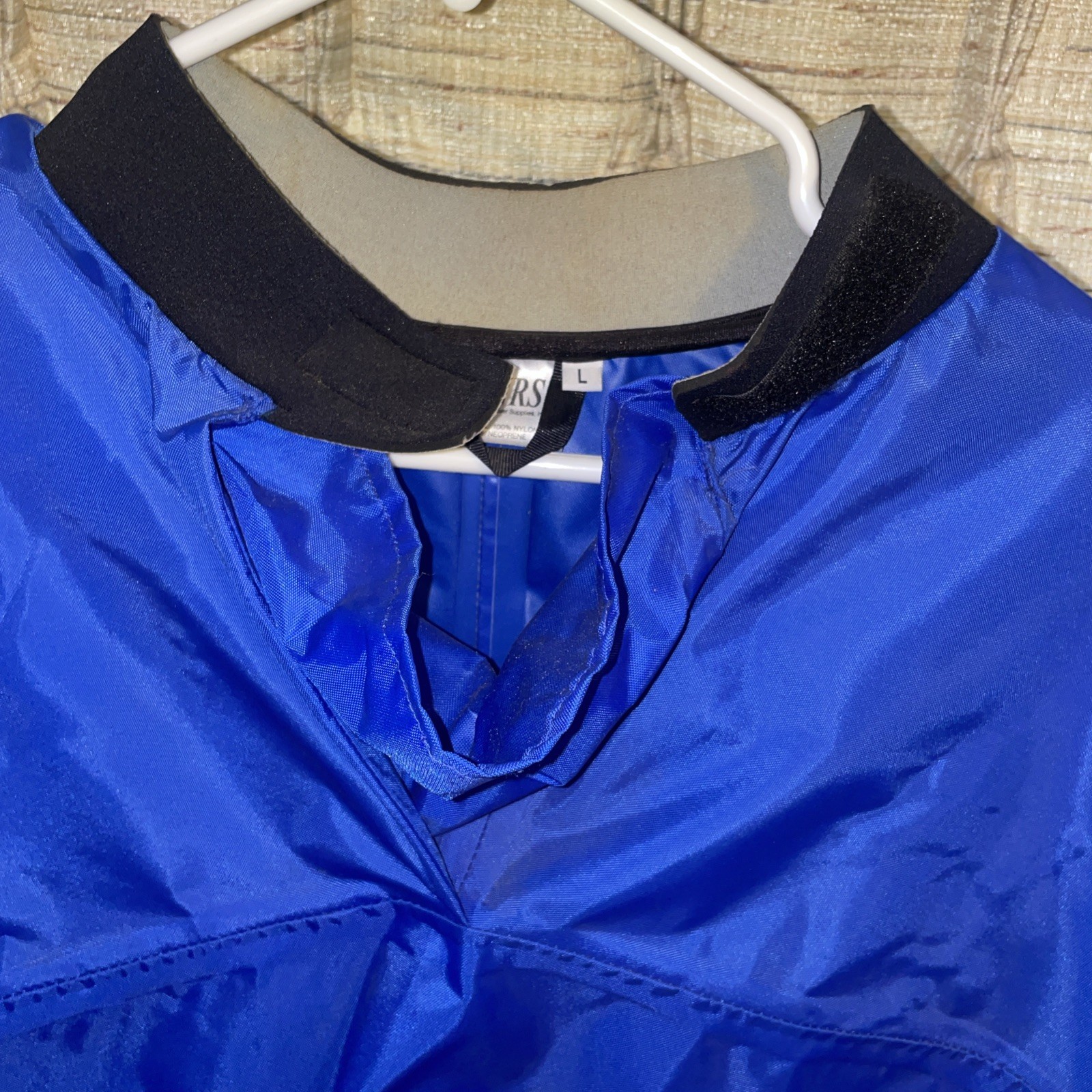 NRS Rio Large. Paddling Jacket Splash Top for Rafting Kayaking Blue Gray NOS