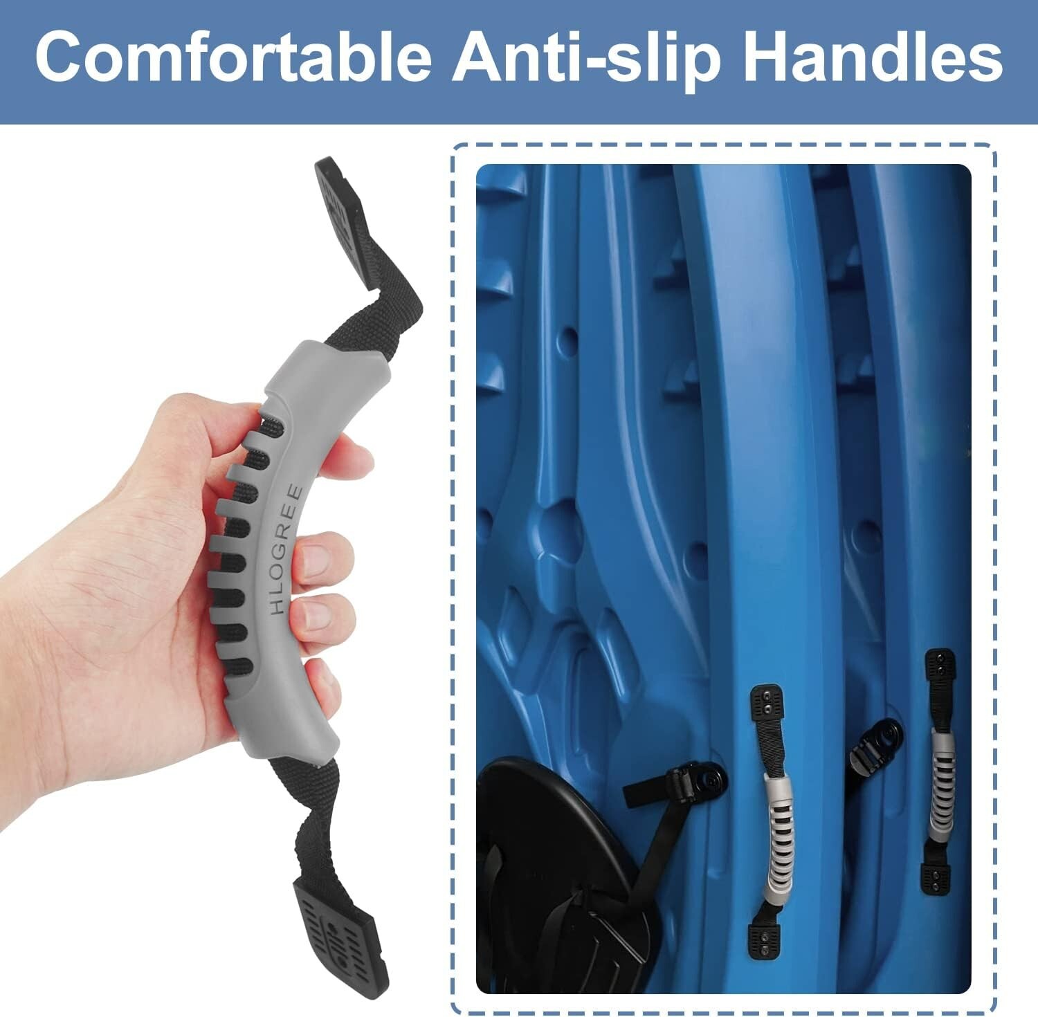 “Kayak Handles 2 Pack,Kayak Carry Handle with Rivets,Kayak Handles,Kayak Handl..