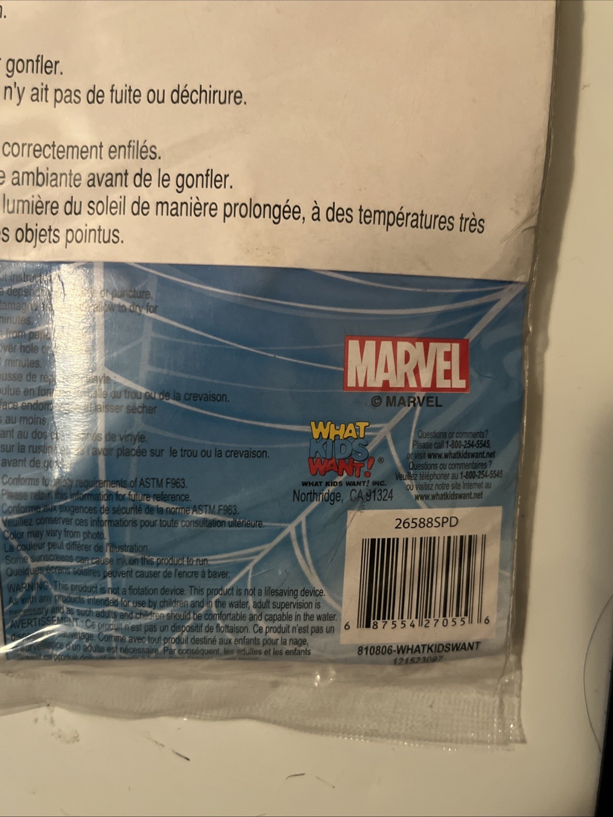 Marvel Spider-Man Inflatable Arm Bands Floaties Kids Ages 3-6