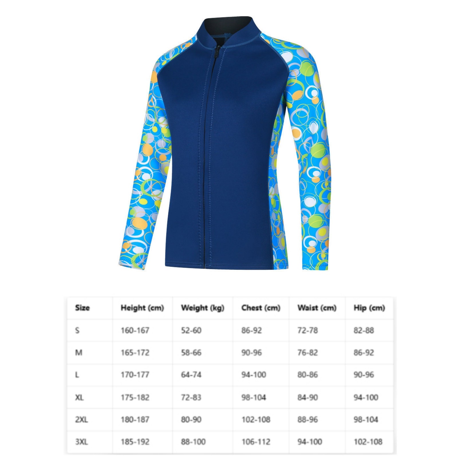 2 Piece Neoprene Wetsuit Waterproof Insulation 3mm Wetsuit Set Long-Lasting