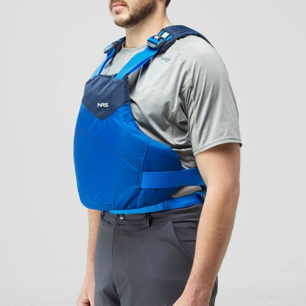 NRS Vapor PFD Life Jacket – Kayak Life Vest USCGA – BLUE