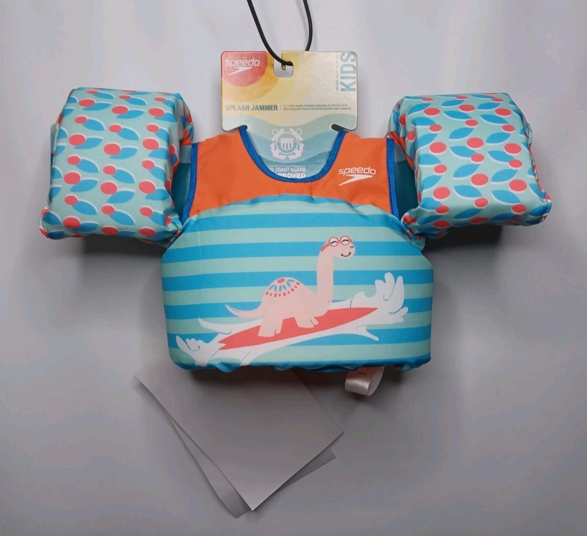 Speedo Splash Jammer Kids Float Swim Vest Toddler Weight 33 To 55 Pounds