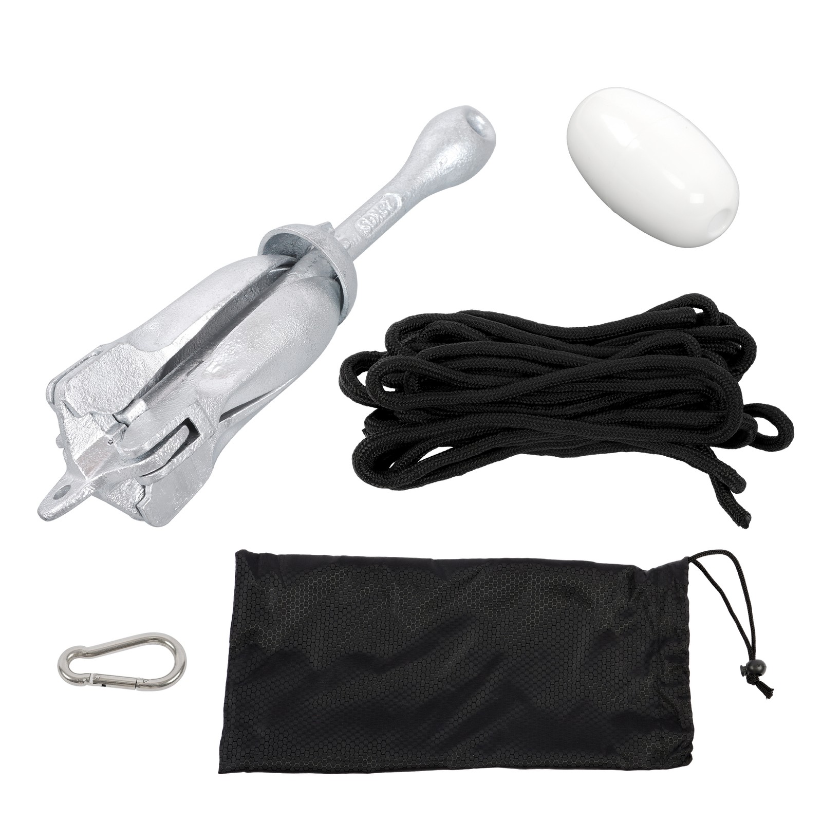Folding Grapnel Anchor Kit 1.5LB/3.3LB/5.5LB/7.05LB For Canoe Kayak Raft Boat