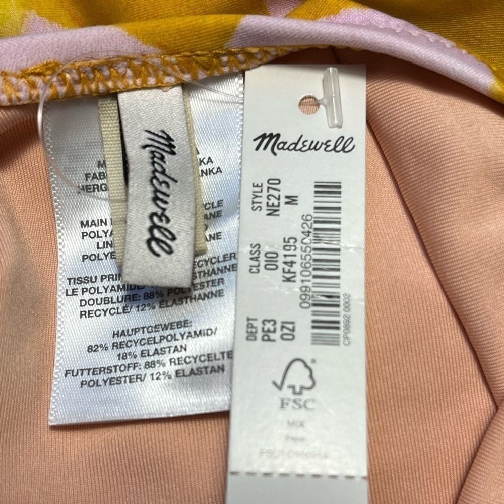 Madewell 1 piece bathing suit M