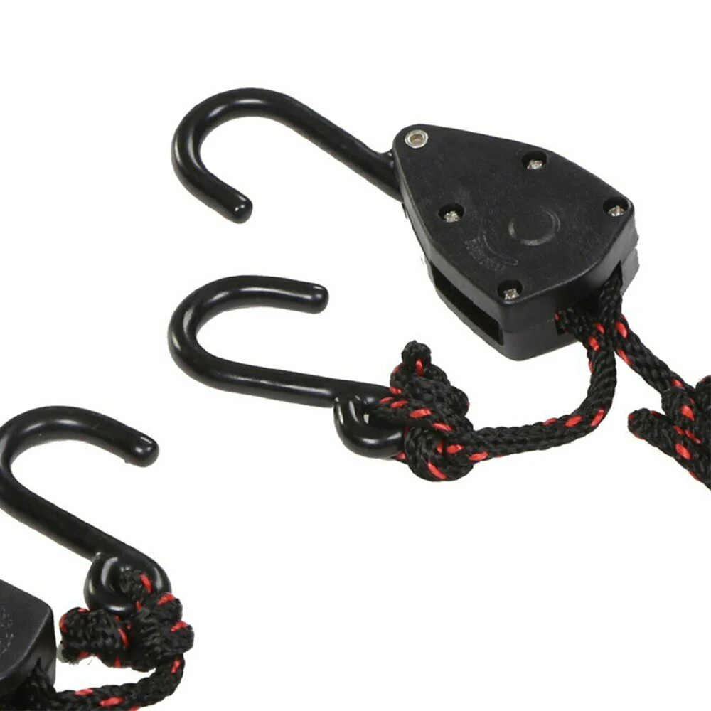 DORSAL Ratchet Canoe and Kayak Bow and Stern Tie Downs 1/4″ Heavy Duty Adjustabl
