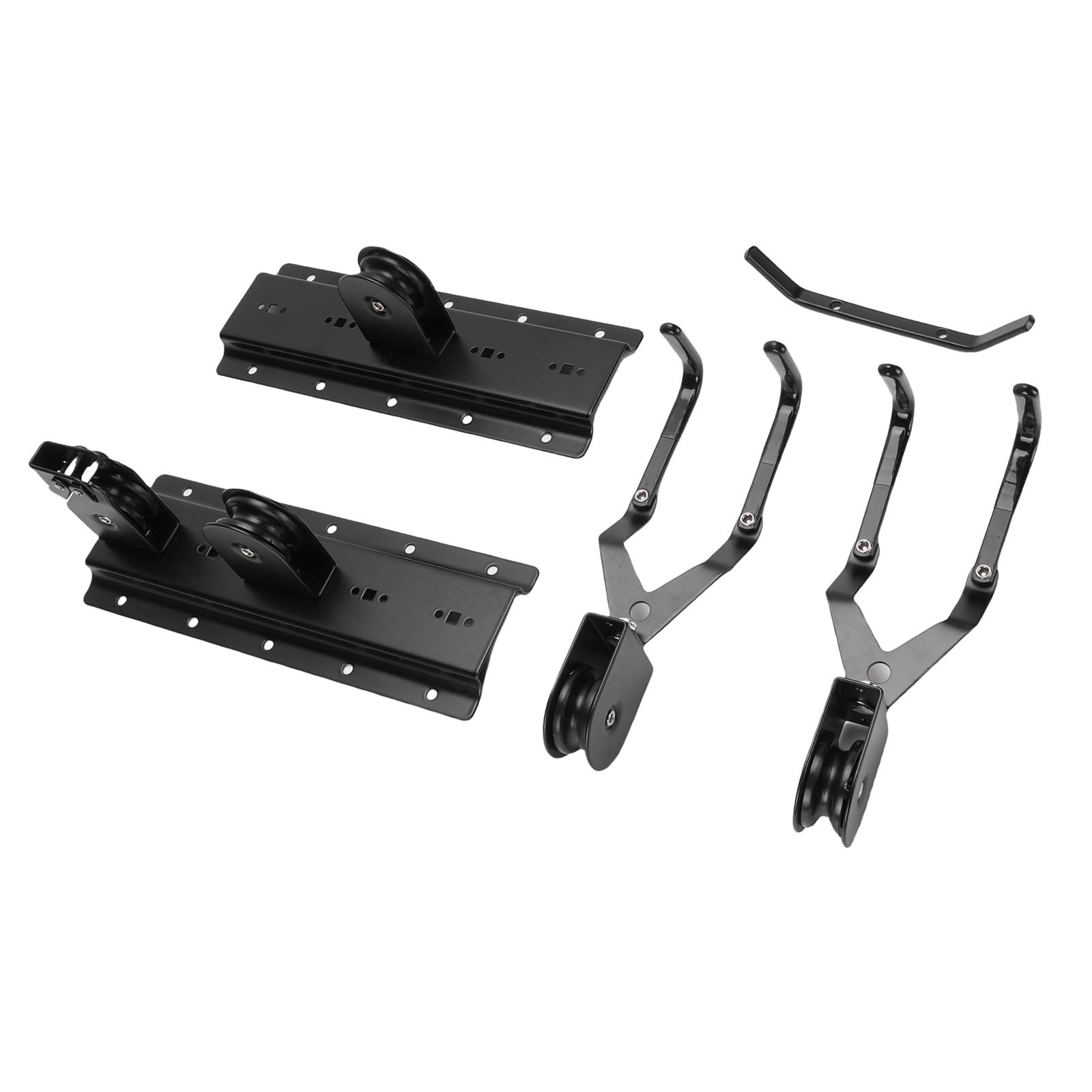 Cargo Box Storage, Heavy Duty Garage Pulley Lift System with 150 Lbs Capacity…